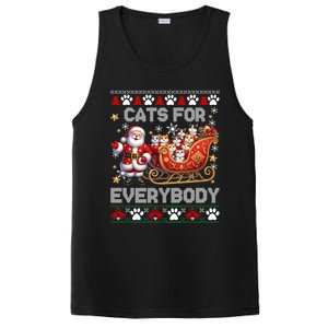 Cats For Everybody Christmas Santa Xmas Funny Gift Gift PosiCharge Competitor Tank