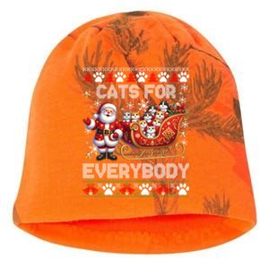 Cats For Everybody Christmas Santa Xmas Funny Gift Gift Kati - Camo Knit Beanie