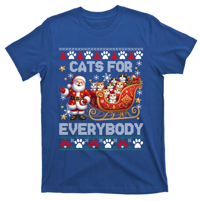 Cats For Everybody Christmas Santa Xmas Funny Gift Gift T-Shirt