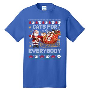 Cats For Everybody Christmas Santa Xmas Funny Gift Gift Tall T-Shirt