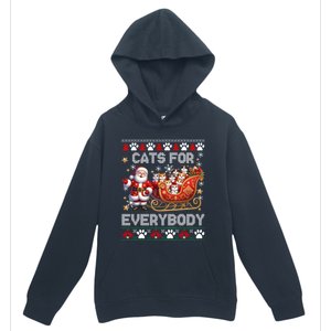 Cats For Everybody Christmas Santa Xmas Funny Gift Gift Urban Pullover Hoodie