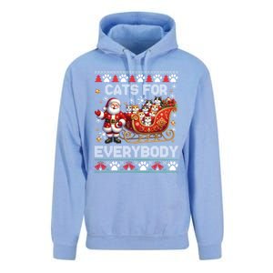 Cats For Everybody Christmas Santa Xmas Funny Gift Gift Unisex Surf Hoodie