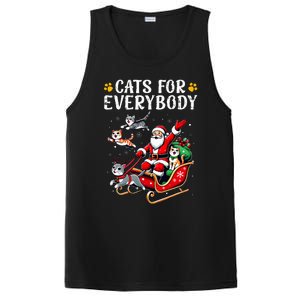 Cats For Everybody Christmas Cat Xmas PosiCharge Competitor Tank