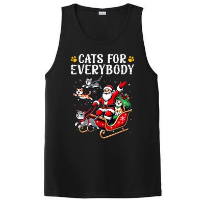 Cats For Everybody Christmas Cat Xmas PosiCharge Competitor Tank