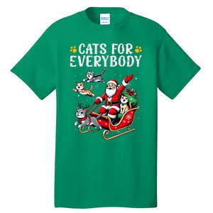 Cats For Everybody Christmas Cat Xmas Tall T-Shirt