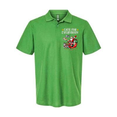 Cats For Everybody Christmas Cat Xmas Softstyle Adult Sport Polo