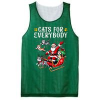 Cats For Everybody Christmas Cat Xmas Mesh Reversible Basketball Jersey Tank