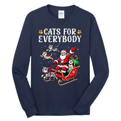 Cats For Everybody Christmas Cat Xmas Tall Long Sleeve T-Shirt