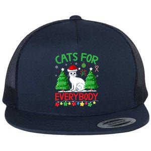 Cats For Everybody Christmas Gift Flat Bill Trucker Hat