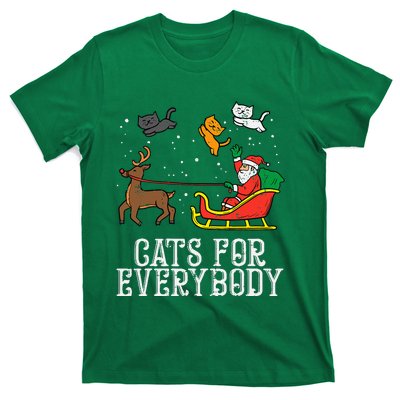 Cats For Everybody Christmas Cat T-Shirt