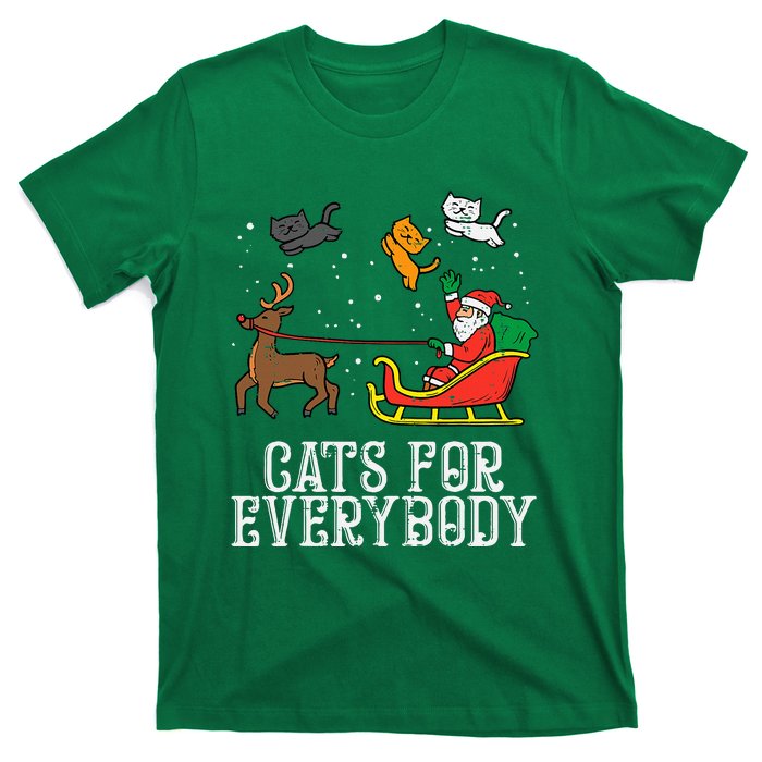 Cats For Everybody Christmas Cat T-Shirt