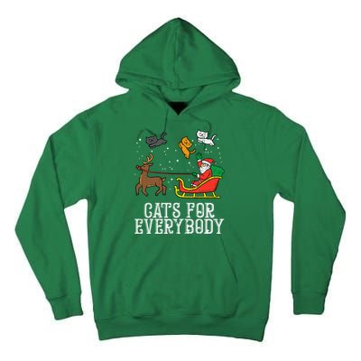 Cats For Everybody Christmas Cat Tall Hoodie