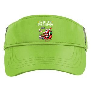 Cats For Everybody Christmas Cat Funny Xmas Santa Gift Adult Drive Performance Visor