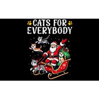 Cats For Everybody Christmas Cat Funny Xmas Santa Gift Bumper Sticker