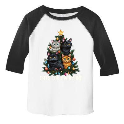 Cats For Everybody Christmas Tree Gift Toddler Fine Jersey T-Shirt