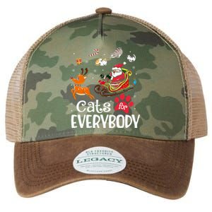 Cats For Everybody Christmas Cat Funny Xmas Women Santa Legacy Tie Dye Trucker Hat