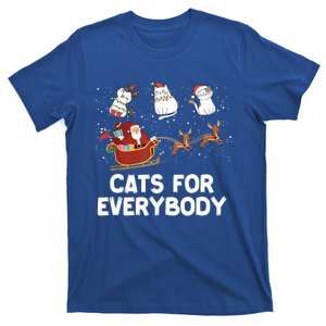 Cats For Everybody Festive Christmas Santa Xmas Funny Ugly Cute Gift T-Shirt