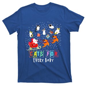 Cats For Everybody Funny Christmas Cat Lover Gift Meaningful Gift T-Shirt