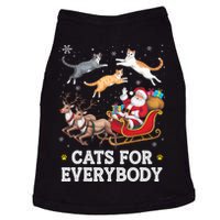 Cats For Everybody Christmas Funny Santa Cat Lover Xmas Doggie Tank