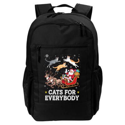 Cats For Everybody Christmas Funny Santa Cat Lover Xmas Backpack