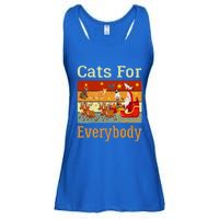 Cats For Everybody Ugly Christmas Cat Funny Xmas Vintage Gift Ladies Essential Flowy Tank