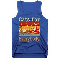 Cats For Everybody Ugly Christmas Cat Funny Xmas Vintage Gift Tank Top