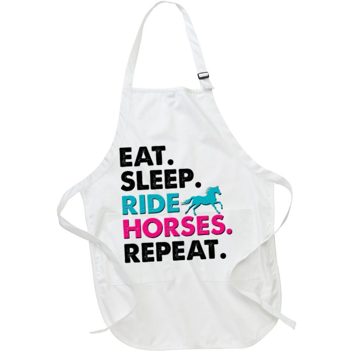 Cute Funny Eat Sleep Ride Horses Repeat Apron