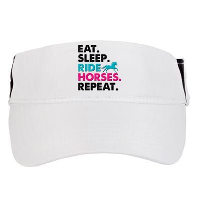 Cute Funny Eat Sleep Ride Horses Repeat Adult Drive Performance Visor