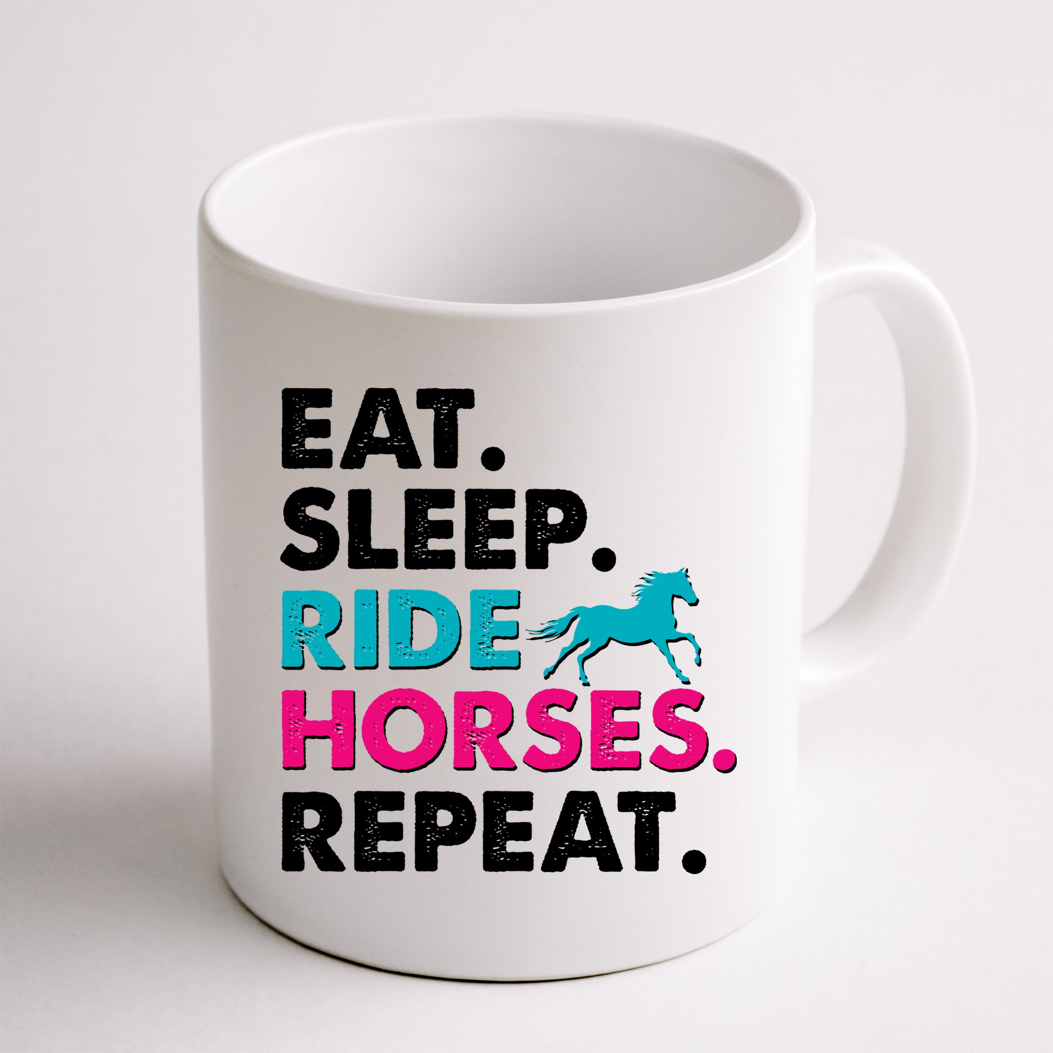 Cute Funny Eat Sleep Ride Horses Repeat Mug