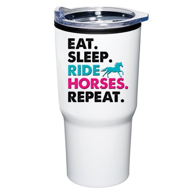 Cute Funny Eat Sleep Ride Horses Repeat Tumbler