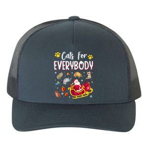 Cats For Everybody Cat Christmas Pajama Santa Ugly Christmas Cute Gift Yupoong Adult 5-Panel Trucker Hat