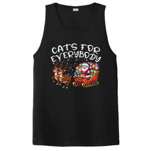 Cats For Everybody Funny Christmas Cat Santa PosiCharge Competitor Tank