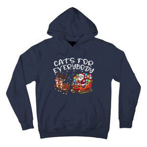 Cats For Everybody Funny Christmas Cat Santa Tall Hoodie