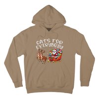 Cats For Everybody Funny Christmas Cat Santa Hoodie