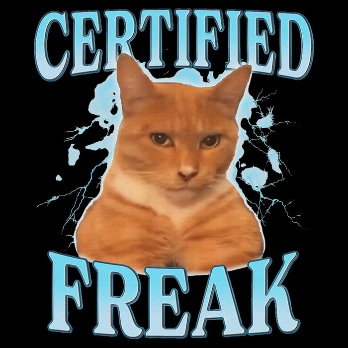 Certified Freak Eat Cement Cursed Cat Doggie Tank