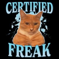 Certified Freak Eat Cement Cursed Cat City Backpack