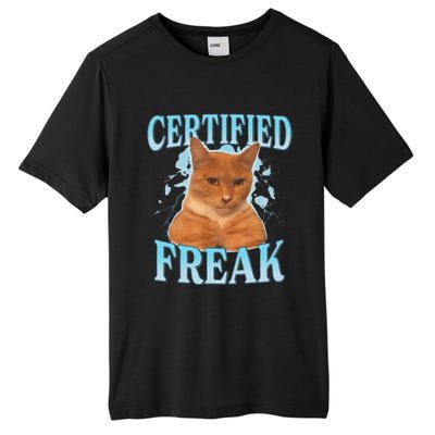 Certified Freak Eat Cement Cursed Cat Tall Fusion ChromaSoft Performance T-Shirt