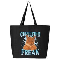 Certified Freak Eat Cement Cursed Cat 25L Jumbo Tote