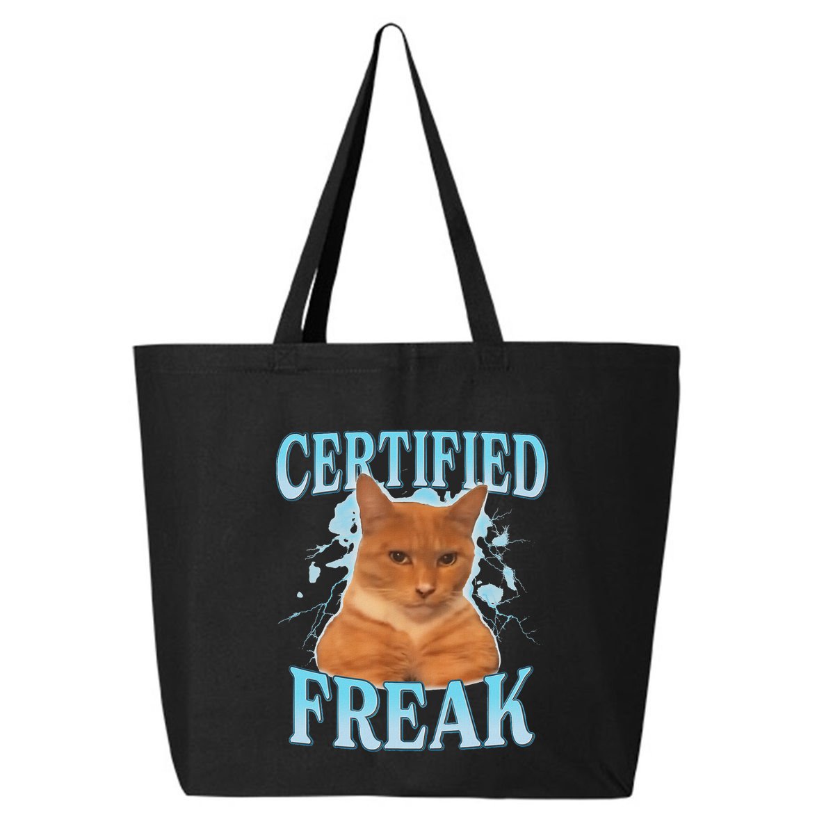 Certified Freak Eat Cement Cursed Cat 25L Jumbo Tote