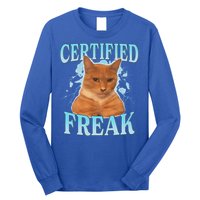 Certified Freak Eat Cement Cursed Cat Long Sleeve Shirt