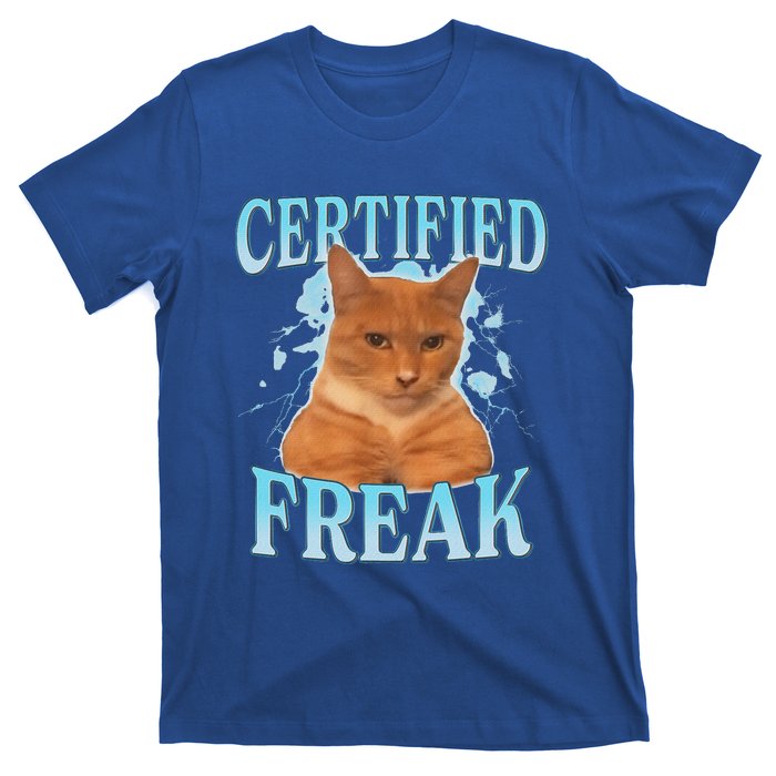 Certified Freak Eat Cement Cursed Cat T-Shirt