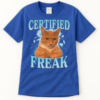 Certified Freak Eat Cement Cursed Cat Tall T-Shirt