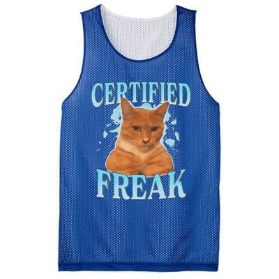 Certified Freak Eat Cement Cursed Cat Mesh Reversible Basketball Jersey Tank