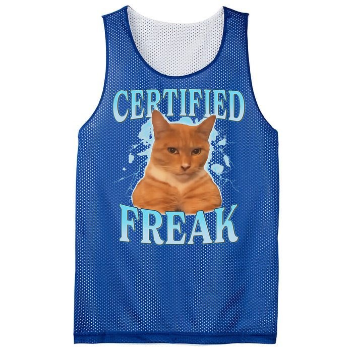 Certified Freak Eat Cement Cursed Cat Mesh Reversible Basketball Jersey Tank