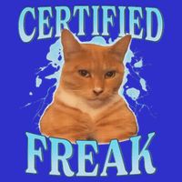 Certified Freak Eat Cement Cursed Cat Women's V-Neck T-Shirt