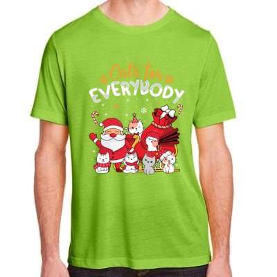 Cats For Everybody Cat Lover Ugly Christmas Sweater Pajama Gift Adult ChromaSoft Performance T-Shirt