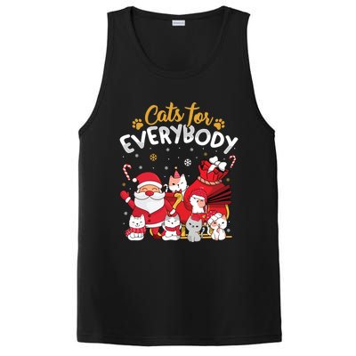 Cats For Everybody Cat Lover Ugly Christmas Sweater Pajama Gift PosiCharge Competitor Tank