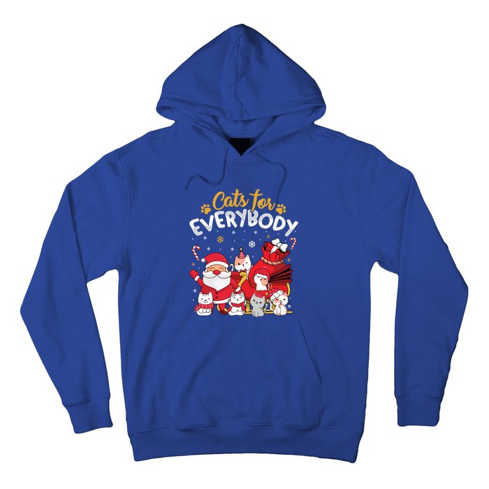 Cats For Everybody Cat Lover Ugly Christmas Sweater Pajama Gift Hoodie