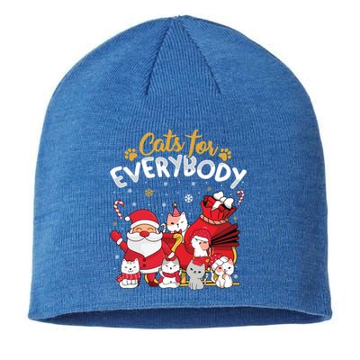 Cats For Everybody Cat Lover Ugly Christmas Sweater Pajama Gift Sustainable Beanie