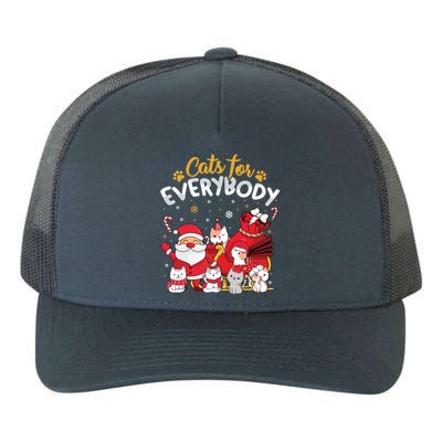 Cats For Everybody Cat Lover Ugly Christmas Sweater Pajama Gift Yupoong Adult 5-Panel Trucker Hat